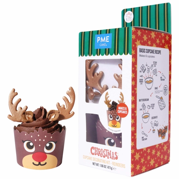 Cupcake Decorating Kit - Reindeers